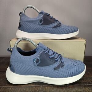 Vessi Blue Knit Athletic Sneakers